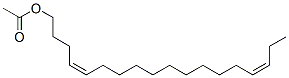 (4Z,15Z)-4,15-Octadecadienyl acetate 化学構造式