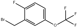 2-FLUORO-5-(TRIFLUOROMETHOXY)BENZYL BROMIDE Structure