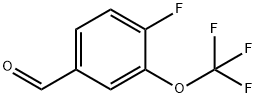 4-氟-3-三氟甲氧基苯甲醛, 86256-48-6, 结构式