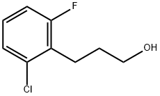3-(2-氯-6-氟苯基)丙-1-醇 结构式
