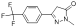 2,4-DIHYDRO-2-METHYL-5-[4-(TRIFLUOROMETHYL)PHENYL]-3H-PYRAZOL-3-ONE Structure