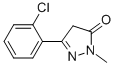 5-(2-CHLOROPHENYL)-2,4-DIHYDRO-2-METHYL-3H-PYRAZOL-3-ONE 化学構造式