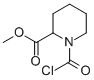 2-Piperidinecarboxylic acid, 1-(chlorocarbonyl)-, methyl ester (9CI) Struktur