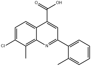 7-CHLORO-8-METHYL-2-(2-METHYLPHENYL)QUINOLINE-4-CARBOXYLIC ACID