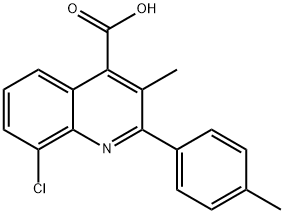 8-CHLORO-3-METHYL-2-(4-METHYLPHENYL)QUINOLINE-4-CARBOXYLIC ACID|8-氯-3-甲基-2-(对甲苯基)喹啉-4-羧酸