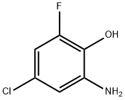 Phenol,  2-amino-4-chloro-6-fluoro- Structure