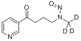 4-(メチル-D3-ニトロソアミノ)-1-(3-ピリジル)-1-ブタノン 化学構造式