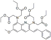 8-(bis(ethoxycarbonylmethyl)amino)-6-methoxy-2-(bis(ethoxycarbonylmethyl)amino)styrylquinoline|