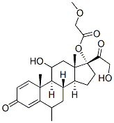 6-methylprednisolone 17-methoxyacetate 结构式