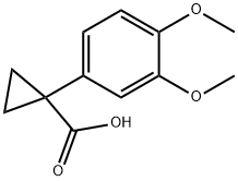 1-(3,4-DIMETHOXY-PHENYL)-CYCLOPROPANECARBOXYLIC ACID 化学構造式