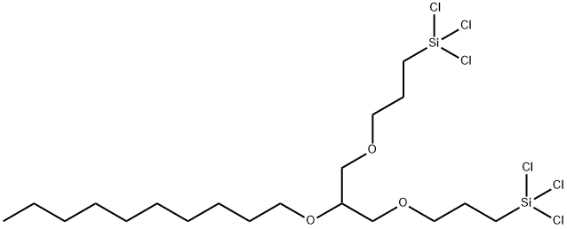 1,3-双(3-三氯硅丙氧基)-2-癸烷氧基丙烷,862912-02-5,结构式