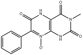 2,4,6(3H)-Pteridinetrione,  1,5-dihydro-3-methyl-7-phenyl-,  8-oxide Structure