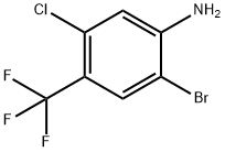 2-溴-5-氯-4-三氟甲基苯胺, 863111-48-2, 结构式
