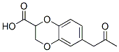 1,4-Benzodioxin-2-carboxylic  acid,  2,3-dihydro-6-(2-oxopropyl)- 化学構造式