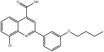 863185-09-5 2-(3-BUTOXYPHENYL)-8-CHLOROQUINOLINE-4-CARBOXYLICACID