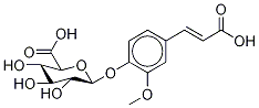 4-(2-Carboxyethenyl)-2-Methoxyphenyl β-D-Glucopyranosiduronic Acid Struktur