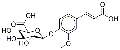 4-(2-Carboxyethenyl)-2-Methoxyphenyl β-D-Glucopyranosiduronic Acid, 86321-24-6, 结构式