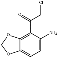 Ethanone,  1-(5-amino-1,3-benzodioxol-4-yl)-2-chloro- Structure