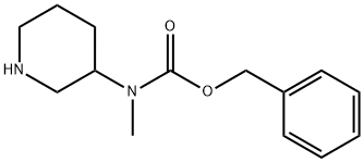 N-(甲基)-N-(哌啶-3-基)氨基甲酸苄酯,863248-57-1,结构式