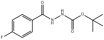 tert-Butyl 2-(4-fluorobenzoyl)hydrazinecarboxylate Structure