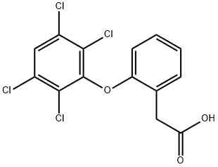 2-(2,3,5,6-Tetrachlorophenoxy)phenylacetic acid 结构式