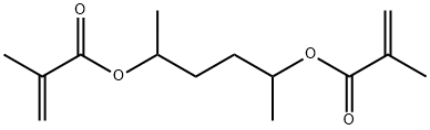 ビス(2-メチルプロペン酸)1,4-ジメチル-1,4-ブタンジイル 化学構造式