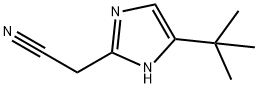 1H-Imidazole-2-acetonitrile,  5-(1,1-dimethylethyl)- Structure