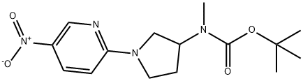 methyl-[1-(5-nitro-pyridin-2-yl)-pyrrolidin-3-yl]-carbamic
acid tert-butyl ester 化学構造式