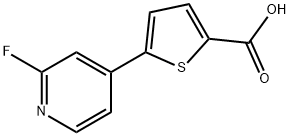 5-(2-(Methoxycarbonyl)pyridin-4-yl)-furan-2-carboxylic acid Struktur