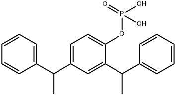 2,4-bis(1-phenylethyl)phenyl hydrogenphosphate  Structure