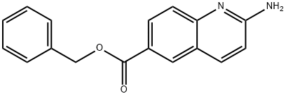 2-氨基喹啉-6-甲酸苄酯 结构式