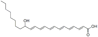 14-hydroxydocosahexaenoic acid 化学構造式