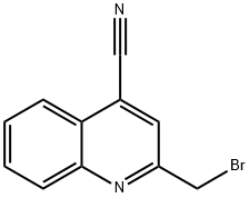 4-Quinolinecarbonitrile,  2-(bromomethyl)- 结构式