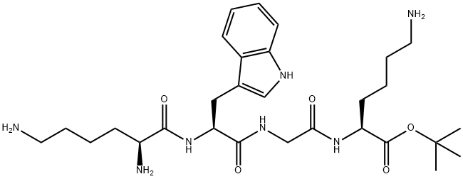 O-tert-butyl lysyl-tryptophyl-glycyl-lysinate,86370-03-8,结构式