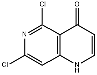 5,7-二氯-1,6-萘啶-4(1H)-酮 结构式