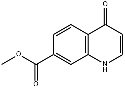 4-OXO-1,4-DIHYDRO-QUINOLINE-7-CARBOXYLIC ACID METHYL ESTER Struktur