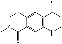 Methyl 1,4-Dihydro-6-Methoxy-4-oxo-quinoline-7-carboxylate 结构式