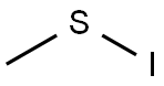 Methylsulfenyliodide Struktur