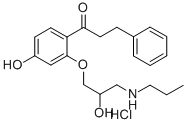 4-Hydroxy Propafenone Hydrochloride 化学構造式