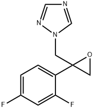 1-[[2-(2,4-二氟苯基)-2-环氧乙烷]甲基]-1H-1,2,4-三唑, 86386-76-7, 结构式