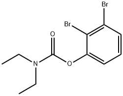 2,3-DIBROMOPHENYL N,N-DIETHYLCARBAMATE Struktur