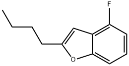 2-BUTYL-4-FLUOROBENZOFURAN Structure