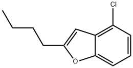 2-BUTYL-4-CHLOROBENZOFURAN 化学構造式