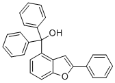 DIPHENYL-(2-PHENYLBENZOFURAN-4-YL)-METHANOL 化学構造式