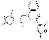 1-(2,5-DIMETHYL-FURAN-3-YL)-2-([2-(2,5-DIMETHYL-FURAN-3-YL)-2-OXO-ETHYL]-PHENYL-AMINO)-ETHANONE 结构式