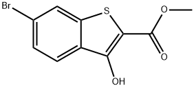 6-Bromo-3-hydroxy-benzo[b]thiophene-2-carboxylic acid methyl ester Struktur