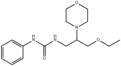1-(3-ethoxy-2-morpholin-4-yl-propyl)-3-phenyl-urea 结构式