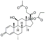 Methylprednisolone aceponate Structure