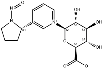 N'-亚硝基降烟碱-N-Β-D-葡糖苷酸 结构式