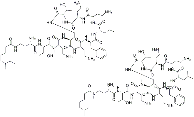 POLYMYXIN B NONAPEPTIDE HYDROCHLORIDE Struktur